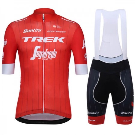 Tenue Cycliste et Cuissard à Bretelles 2018 Trek-Segafredo N001